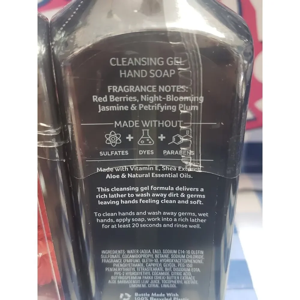 BBW Vampire Blood Gentle Gel Hand Soap 2 Pack